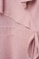 Rochie din crep roz prafuit pana la genunchi in clos cu aplicatii cu sclipici - StarShinerS 5 - StarShinerS.ro