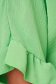 Bluza dama Lady Pandora verde office cu croi larg din material fluid cu aspect creponat 5 - StarShinerS.ro