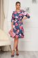 Dress midi loose fit thin fabric with floral print 4 - StarShinerS.com