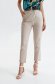 Cream trousers with pockets conical linen 2 - StarShinerS.com