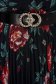 Rochie office midi plisata din voal clos cu elastic in talie si imprimeu floral 5 - StarShinerS.ro