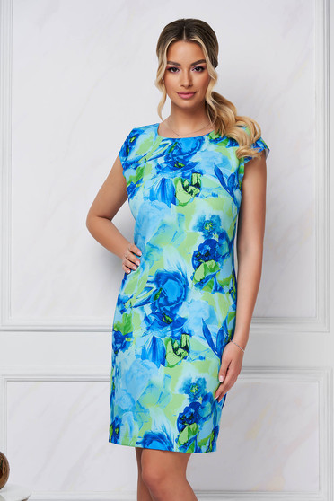 Floral print dresses, - StarShinerS dress short cut straight with floral print cloth - StarShinerS.com